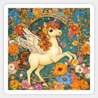 Flying Baby Unicorn Sticker